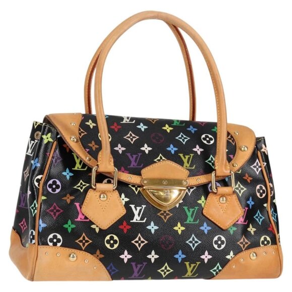 LOUIS VUITTON Monogram Multicolor Beverly GM Hand Bag Black - Picture 1 of 16